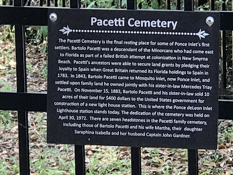 Pacetti Cemetery Marker image. Click for full size.