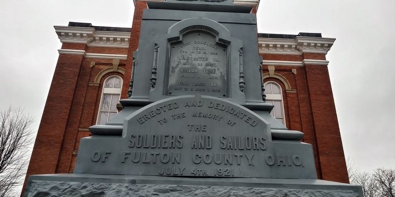 Fulton County Soldiers & Sailors Memorial. Click for full size. Fulton County Soldiers & Sailors Memorial image. Click for full size.