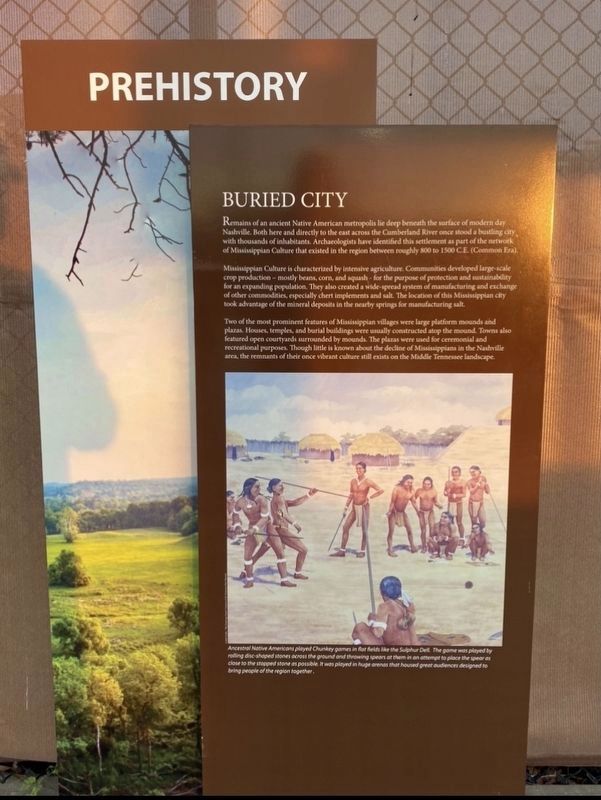 Buried City Marker. Click for full size. Buried City Marker image. Click for full size.
