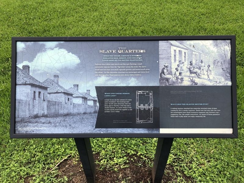 The Slave Quarters Marker image. Click for full size.