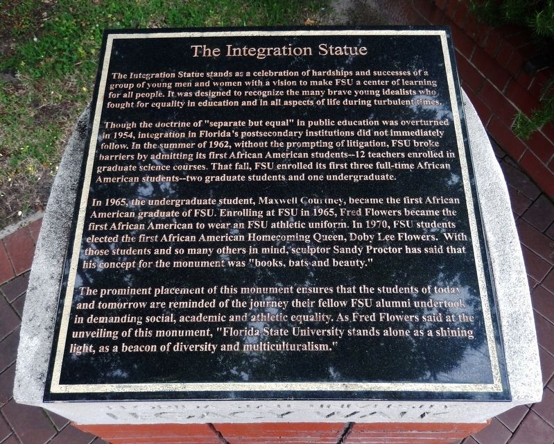 The Integration Statue Marker image. Click for full size.