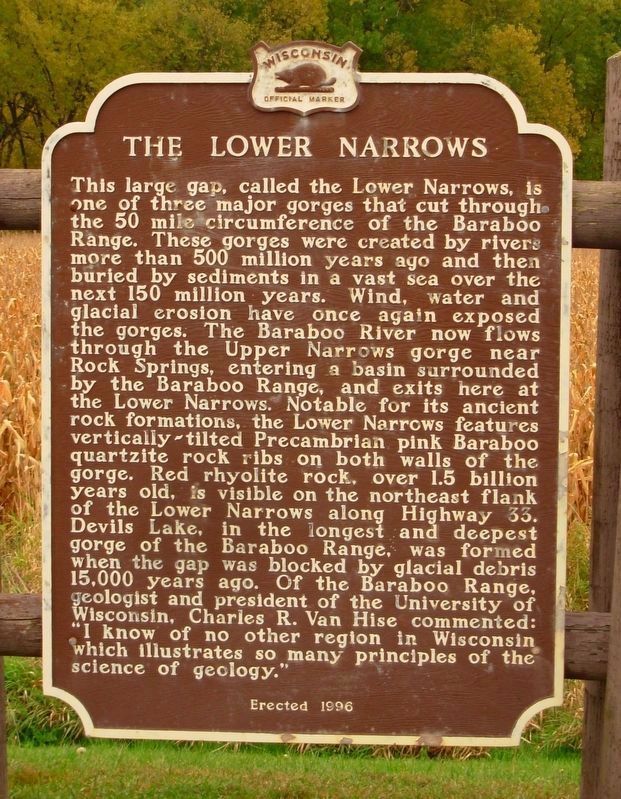 The Lower Narrows Marker image. Click for full size.