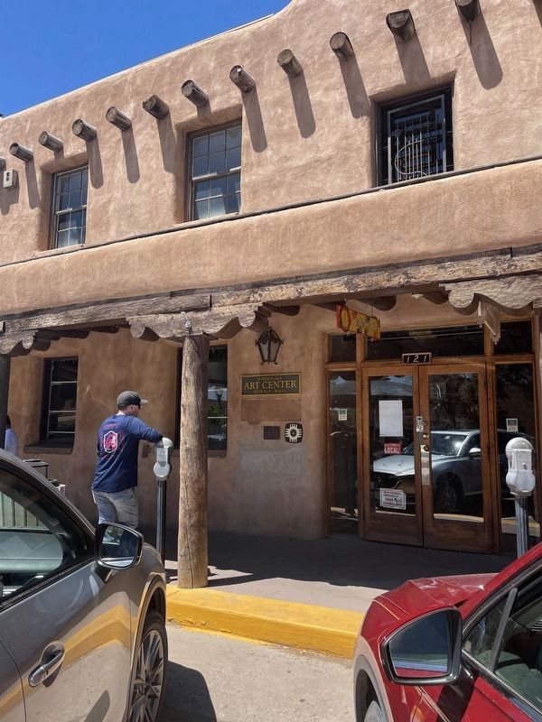 Old Taos County Courthouse Marker. Click for full size. Old Taos County Courthouse Marker image. Click for full size.