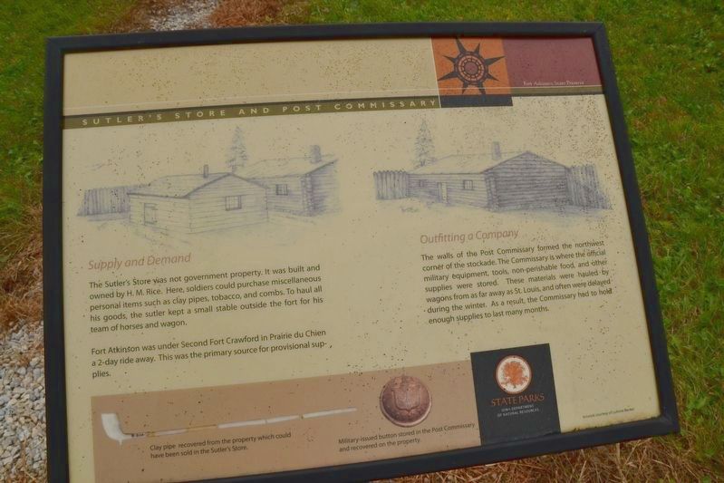 Sutler's Store and Post Commissary Marker. Click for full size. Sutler's Store and Post Commissary Marker image. Click for full size.