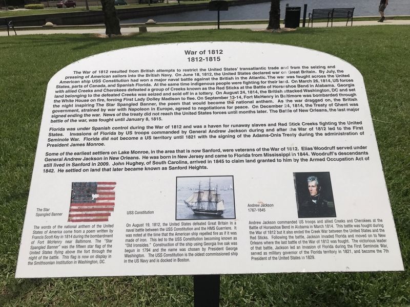 War of 1812 Marker image. Click for full size.