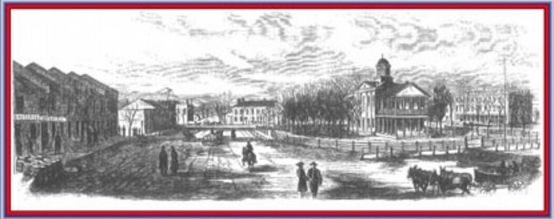 Courthouse Square (Harper's Weekly) Jan. 10, 1863 image. Click for full size.