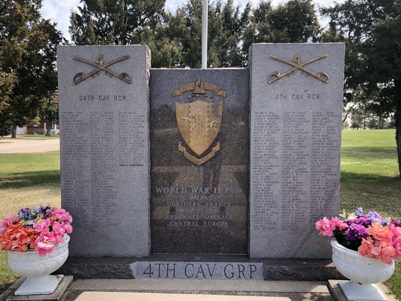 Fourth Cavalry Group Veterans Memorial image. Click for full size.