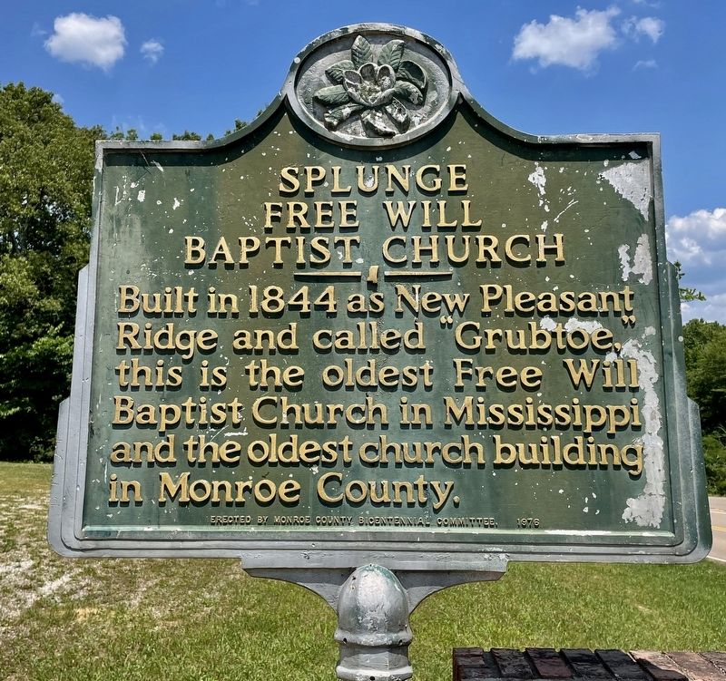 Splunge Free Will Baptist Church Marker image. Click for full size.
