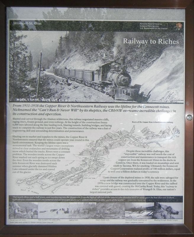 Railway to Riches Marker image. Click for full size.