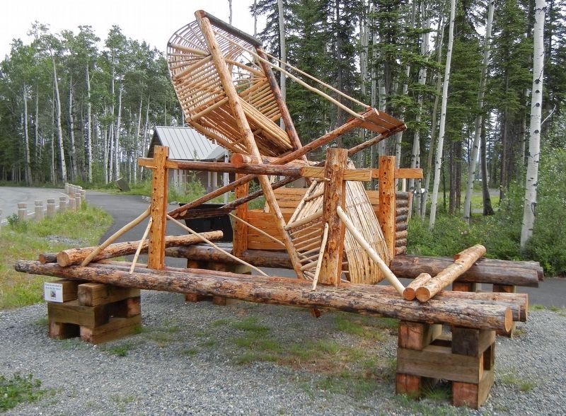 Fishwheel (marker is behind it) image. Click for full size.