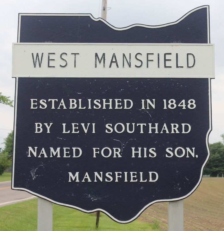 West Mansfield Marker image. Click for full size.