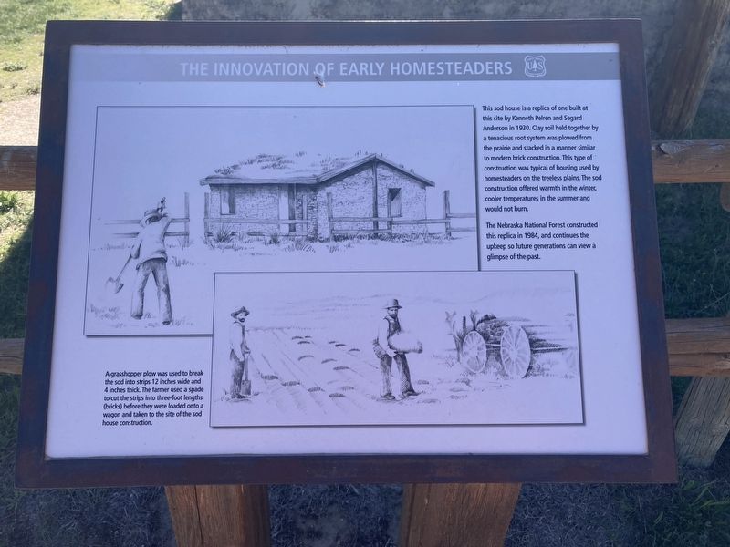 The Innovation of Early Homesteaders Marker image. Click for full size.