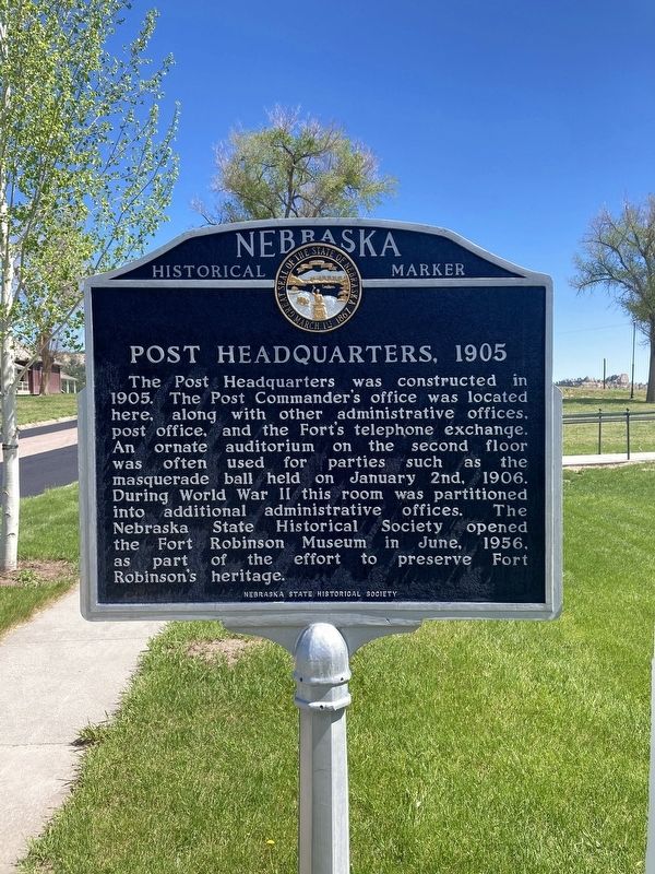 Post Headquarters, 1905 Marker image. Click for full size.