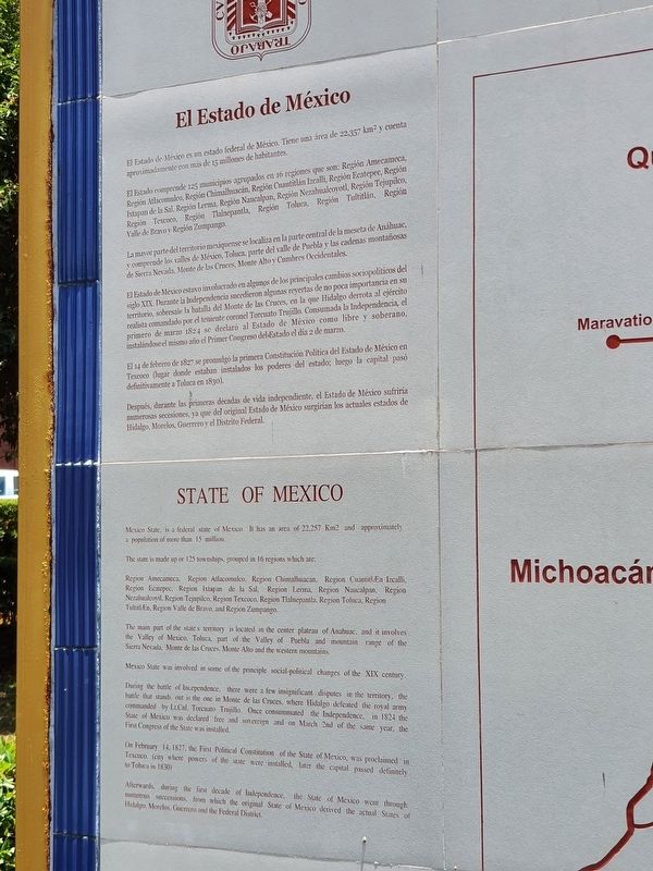 El Oro Mexico Marker - El Estado de Mexico image. Click for full size.
