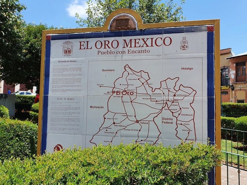 El Oro Mexico Marker - El Estado de Mexico image. Click for full size.