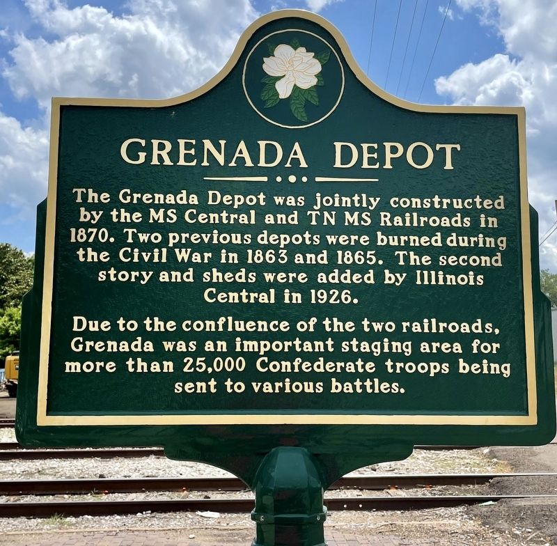 Grenada Depot Marker image. Click for full size.