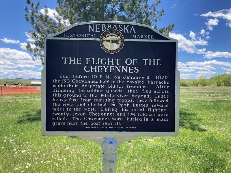 The Flight of the Cheyennes Marker image. Click for full size.