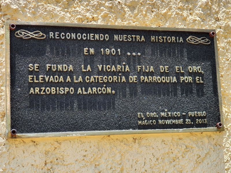 The Vicarage of El Oro Marker image. Click for full size.