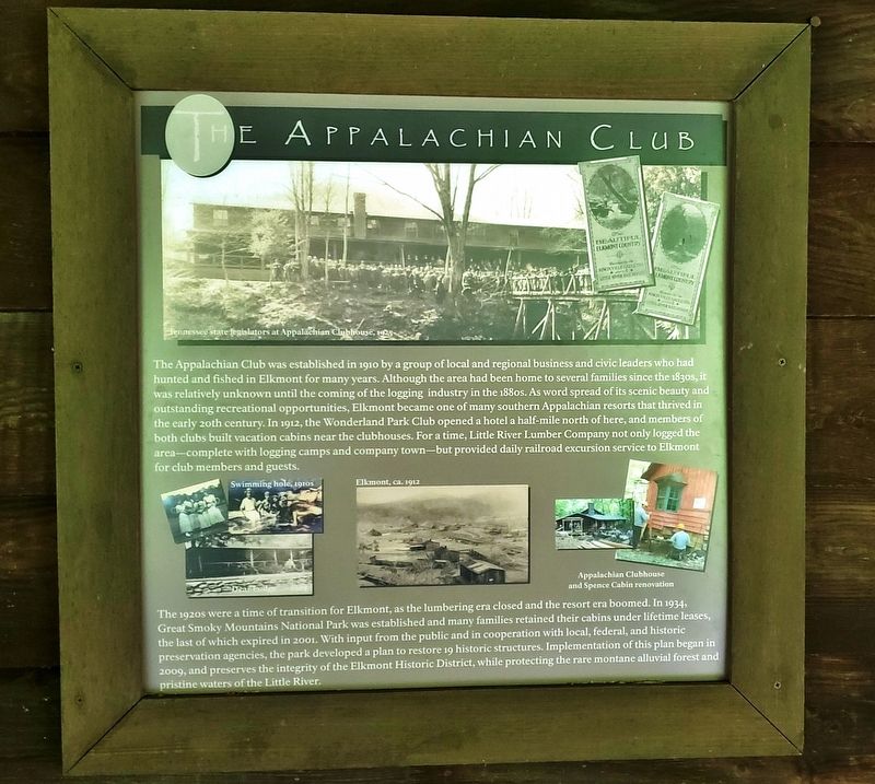 The Appalachian Club Marker. Click for full size. The Appalachian Club Marker image. Click for full size.