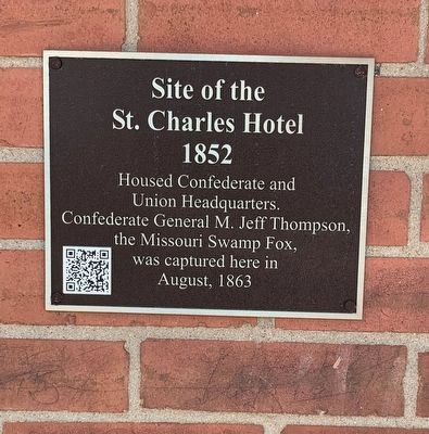 Site of the St. Charles Hotel 1852 Marker image. Click for full size.