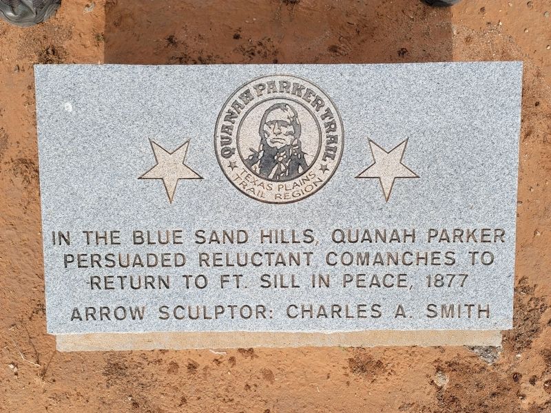 Quanah Parker Trail Marker. Click for full size. Quanah Parker Trail Marker image. Click for full size.