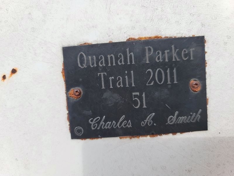 Quanah Parker Trail Marker 51. Click for full size. Quanah Parker Trail Marker 51 image. Click for full size.