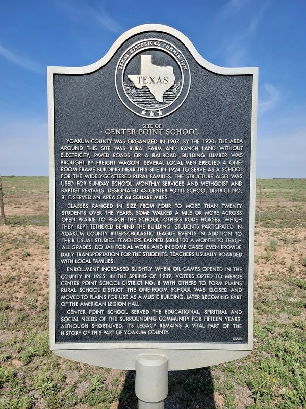 Site of Center Point School Marker image. Click for full size.
