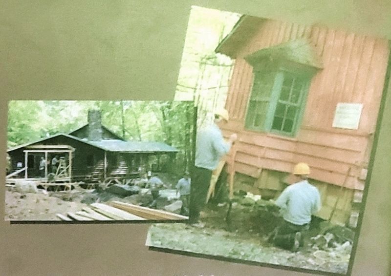 Marker detail: Appalachian Clubhouse & Spence Cabin Renovation. Click for full size. Marker detail: Appalachian Clubhouse & Spence Cabin Renovation image. Click for full size.