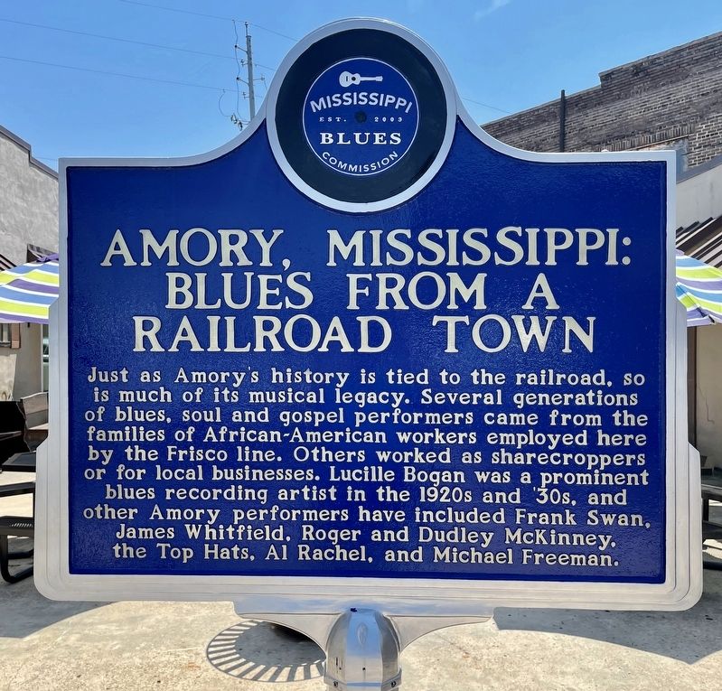 Amory, Mississippi: Blues from a Railroad Town Marker image. Click for full size.