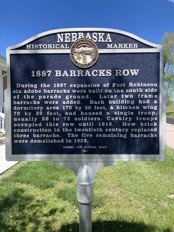 1887 Barracks Row Marker image. Click for full size.