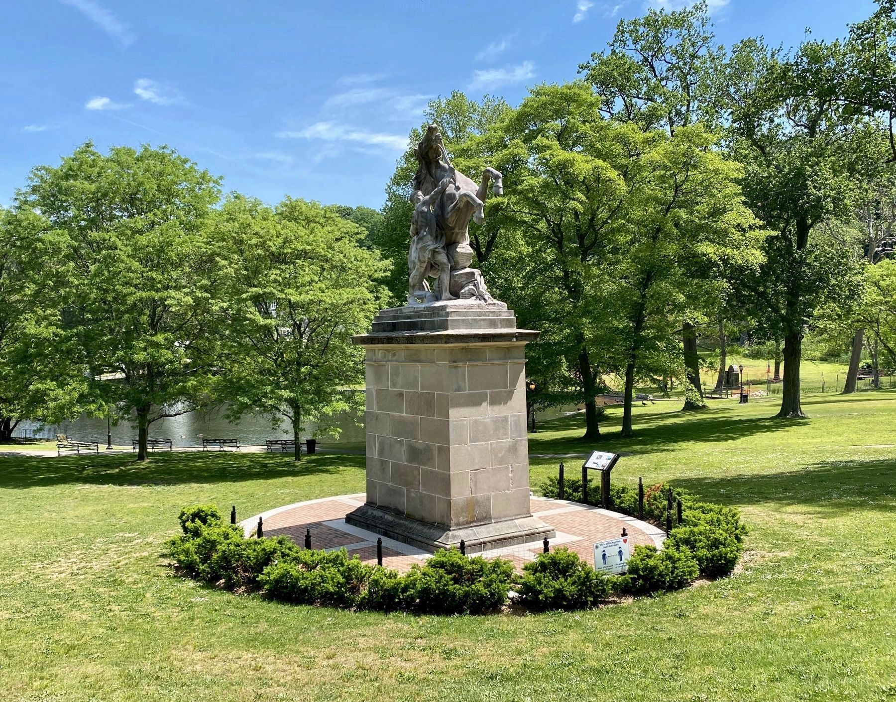 Mackay Horse Statue and Marker in Gerry Park image. Click for full size.