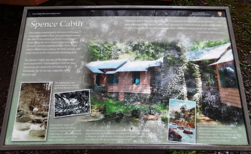 Spence Cabin Marker image. Click for full size.