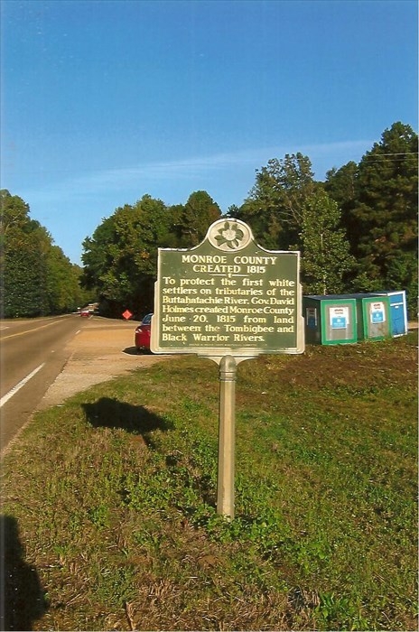 Monroe County Created 1815 Marker
