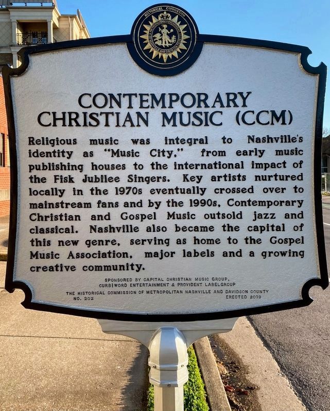 Belmont Church and Koinonia Coffeehouse / Contemporary Christian Music Marker image. Click for full size.
