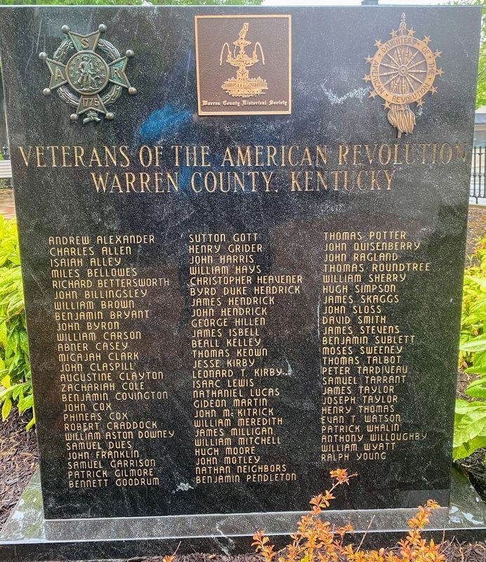 Veterans of the American Revolution Marker image. Click for full size.