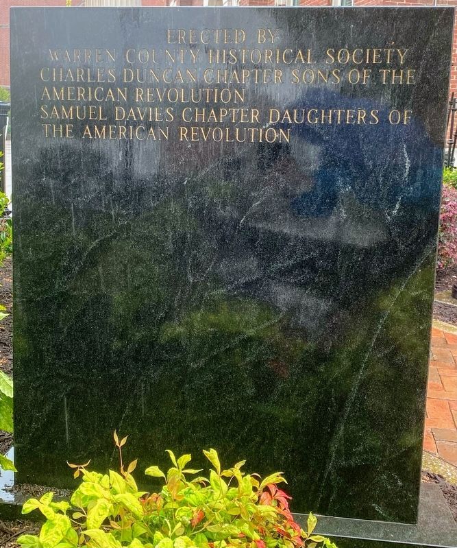 Veterans of the American Revolution Marker reverse image. Click for full size.