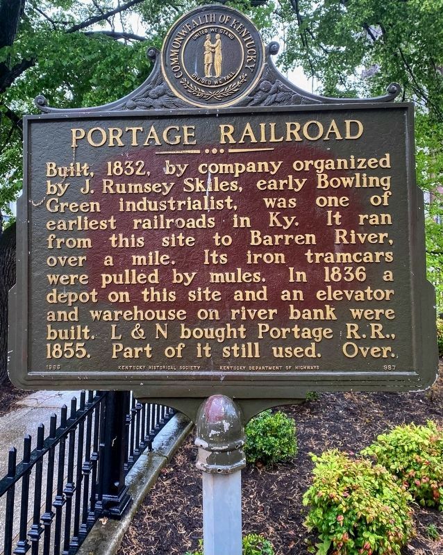 Warren County / Portage Railroad Marker image. Click for full size.