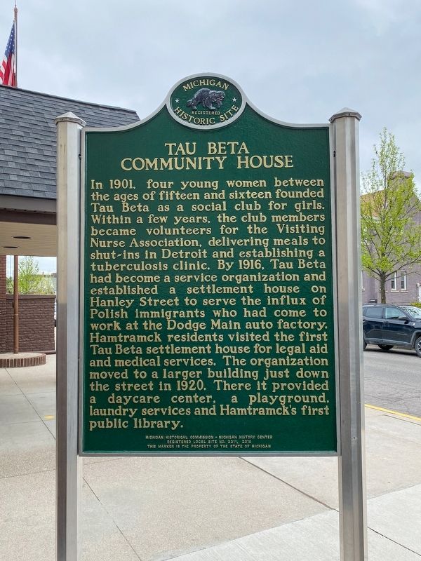 Tau Beta Community House Marker. Click for full size. Tau Beta Community House Marker image. Click for full size.