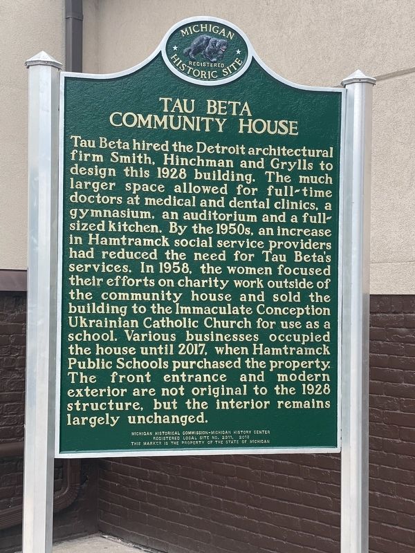 Tau Beta Community House Marker. Click for full size. Tau Beta Community House Marker image. Click for full size.