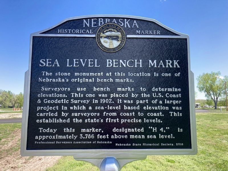 Sea Level Bench Mark Marker image. Click for full size.