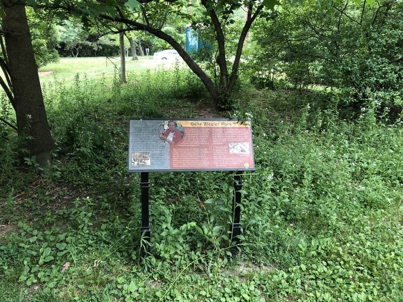 Belle Ziegler Park Marker image. Click for full size.