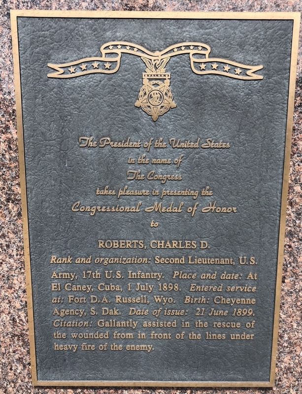 Charles D. Roberts Marker image. Click for full size.