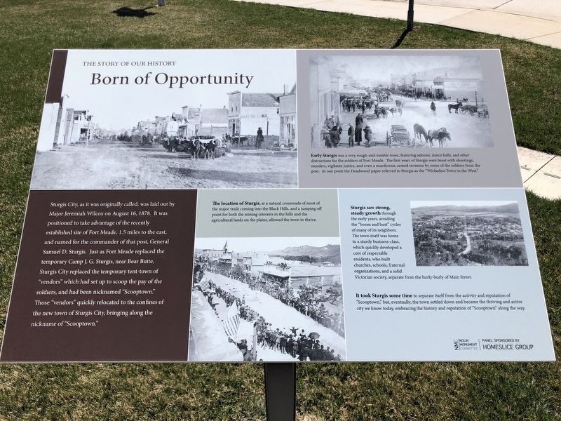 Born of Opportunity Marker image. Click for full size.