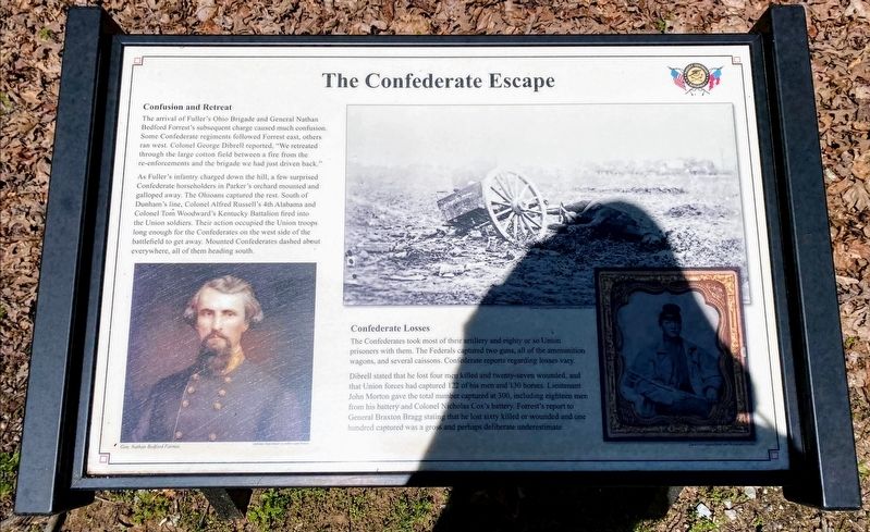 The Confederate Escape Marker image. Click for full size.