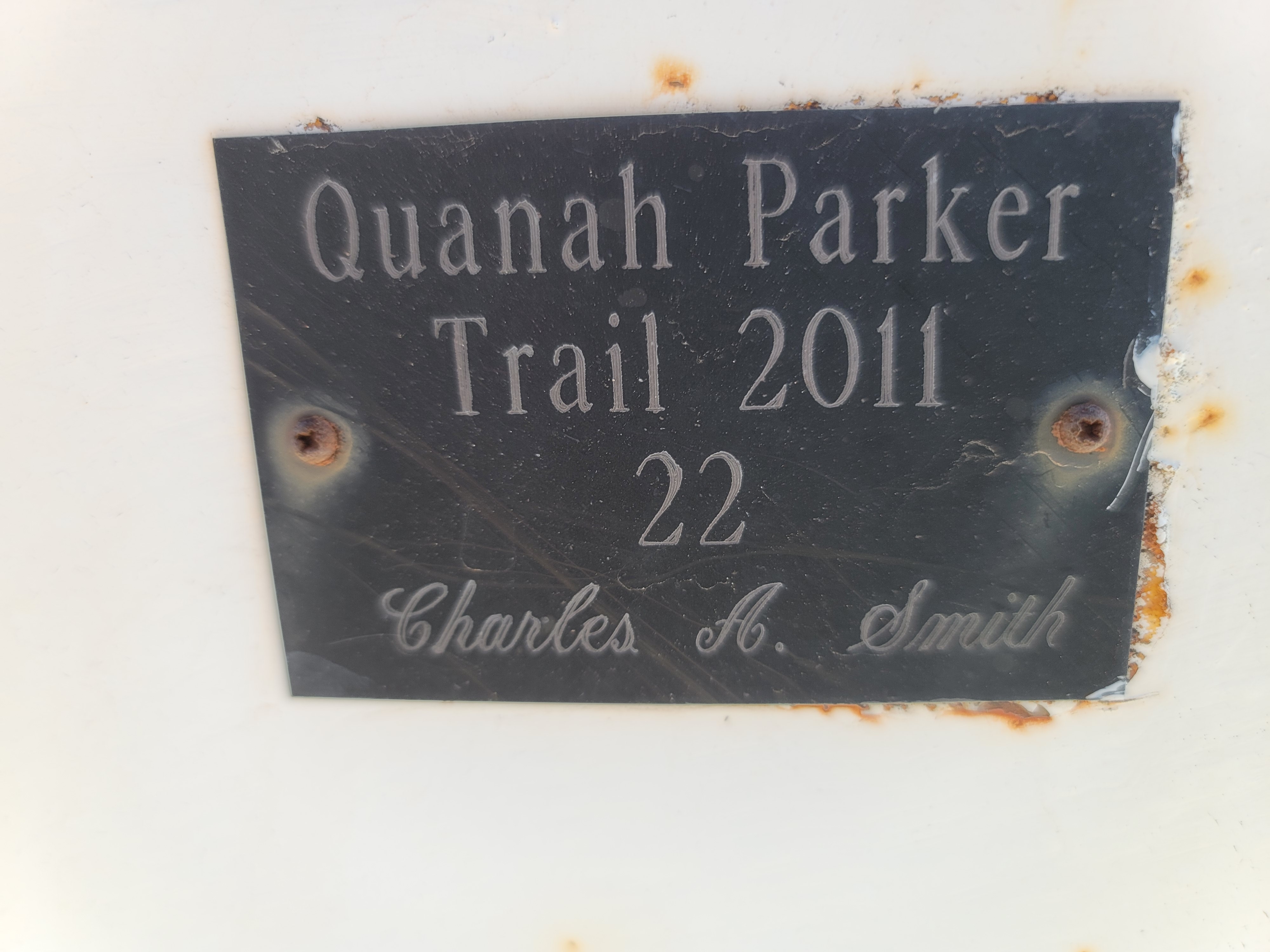 Quanah Parker Trail Marker 22