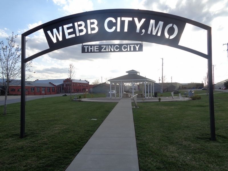 History of Webb City Marker image. Click for full size.