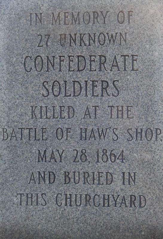 Unknown Confederate Soldiers Marker image. Click for full size.