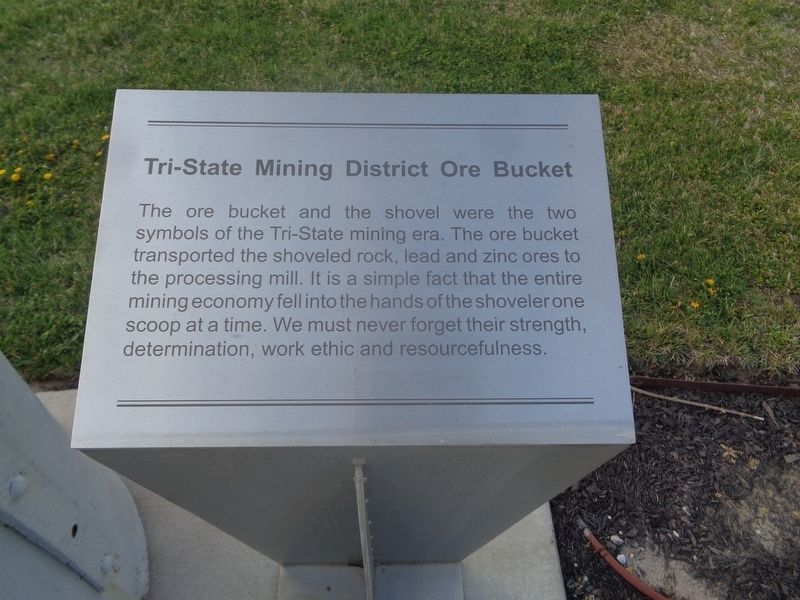 Tri-State Mining District Ore Bucket Marker image. Click for full size.