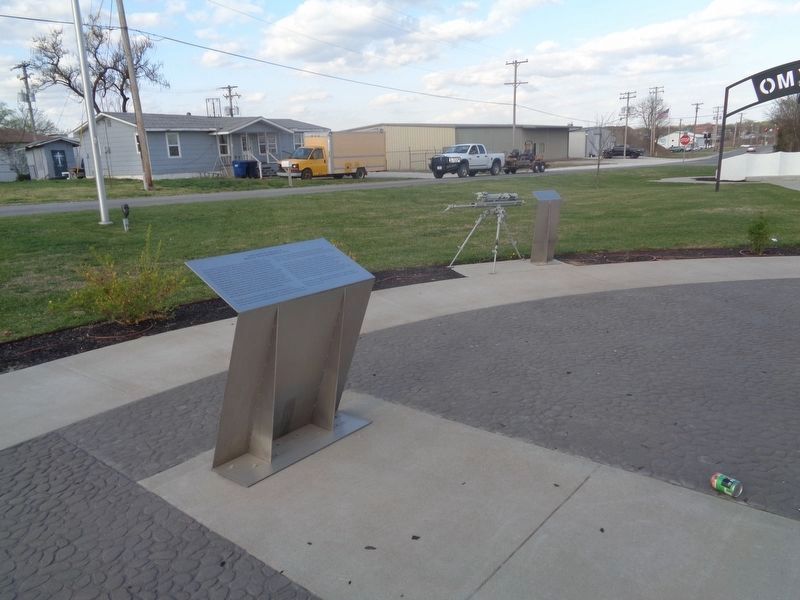 Tri-State Mining District Rock Drill Marker. Click for full size. Tri-State Mining District Rock Drill Marker image. Click for full size.
