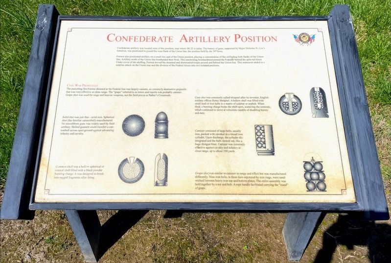 Confederate Artillery Position Marker image. Click for full size.